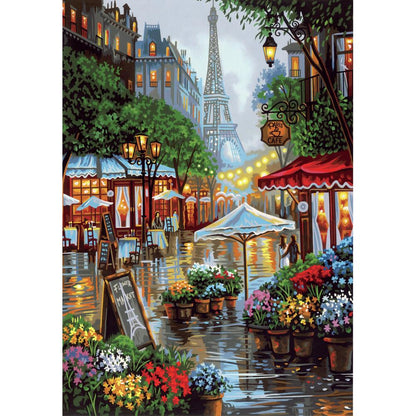 Paint Works Paint By Number Kit, Springtime In Paris- 14"x20"