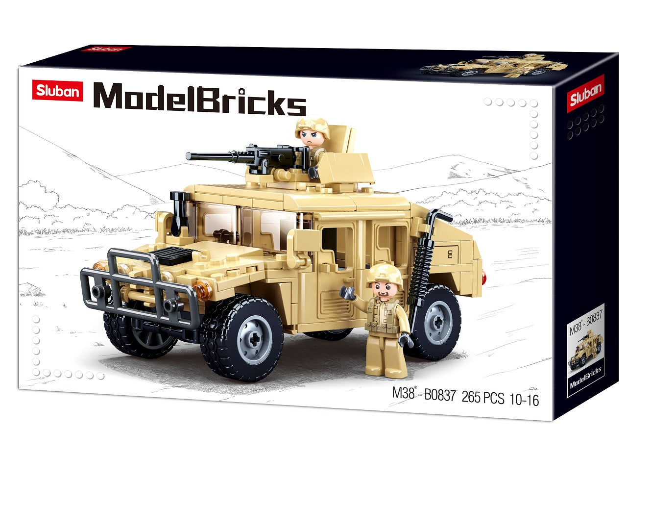 Sluban Model Bricks, Combat Off-Roader- 265pc