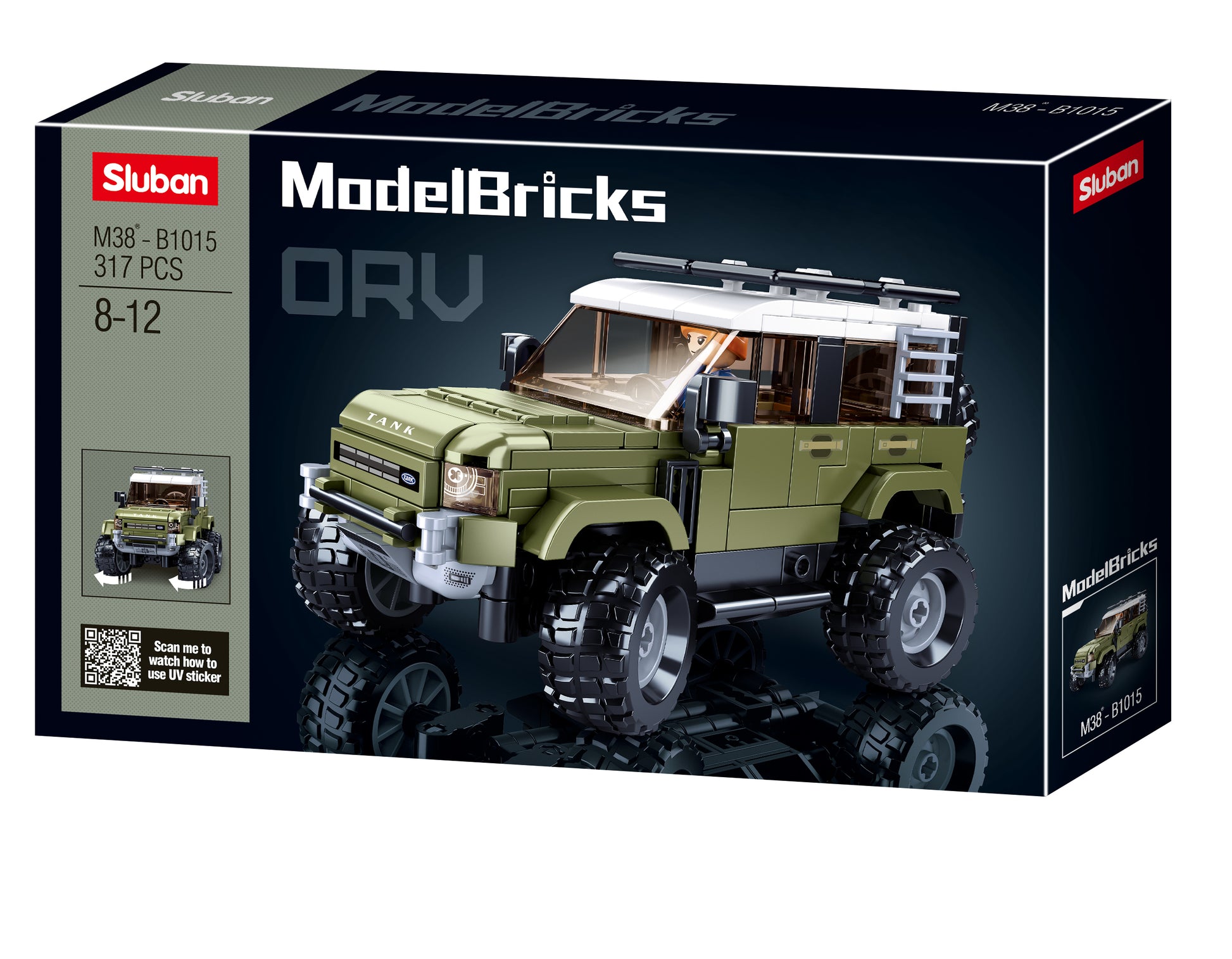 Sluban Model Bricks, Car ORV SUV- 317pc