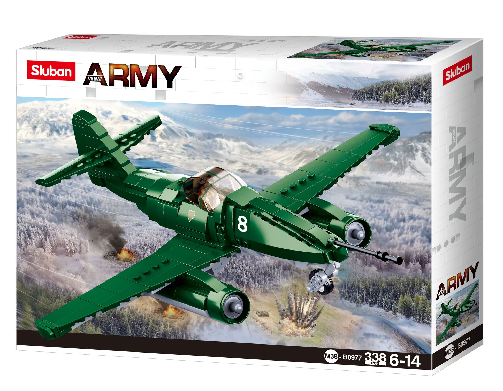 Sluban Army Battle Of Budapest, Fighter Aircraft- 338pc