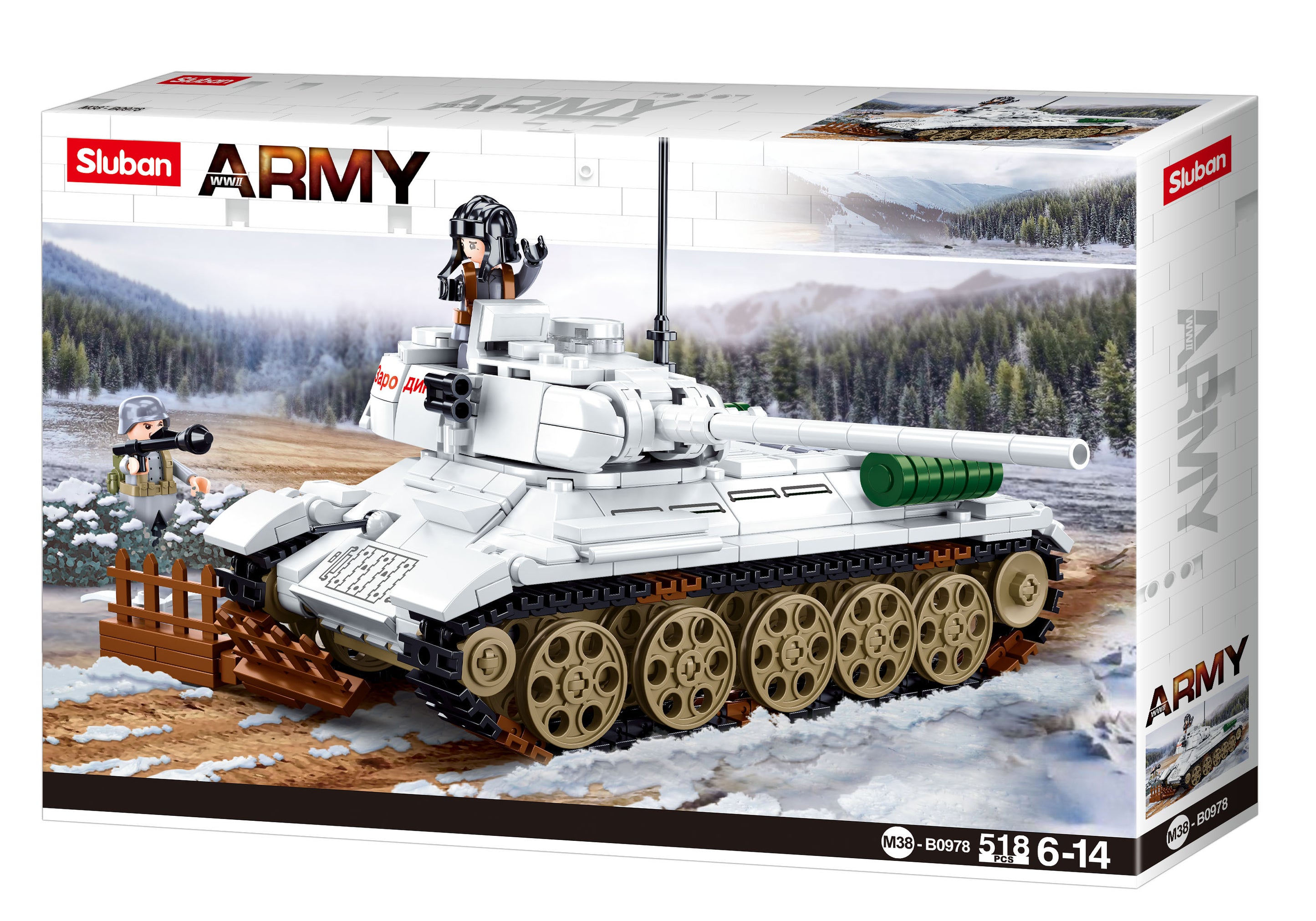 Army Battle Of Budapest - T-34/35 Medium Heavy Tank 518 Pcs C16 – Lincraft