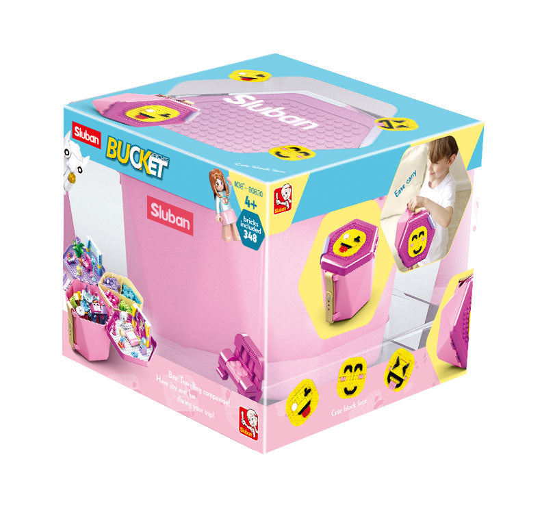 Sluban Bricks Bucket Girls- 348pc