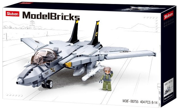 Sluban Model Bricks, F14 Fighter- 404pc