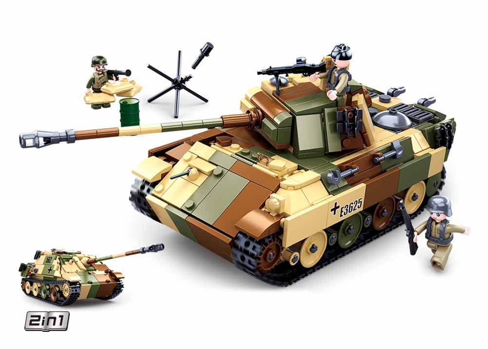 Sluban WW2, Medium Tank- 725pc