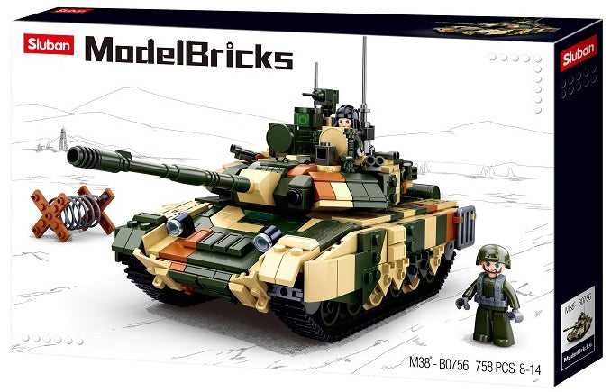 Sluban Model Bricks, Large Battle Tank- 758pc