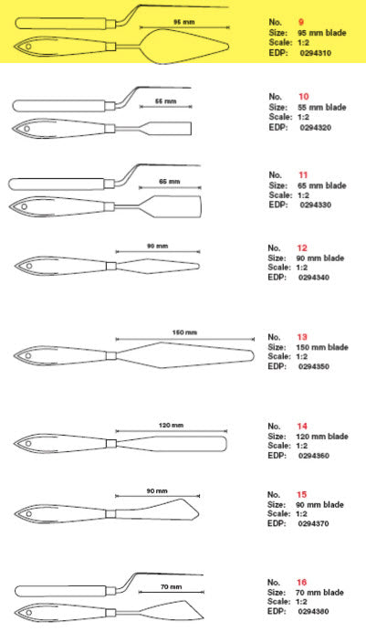 Jasart Painting Knife, No. 9