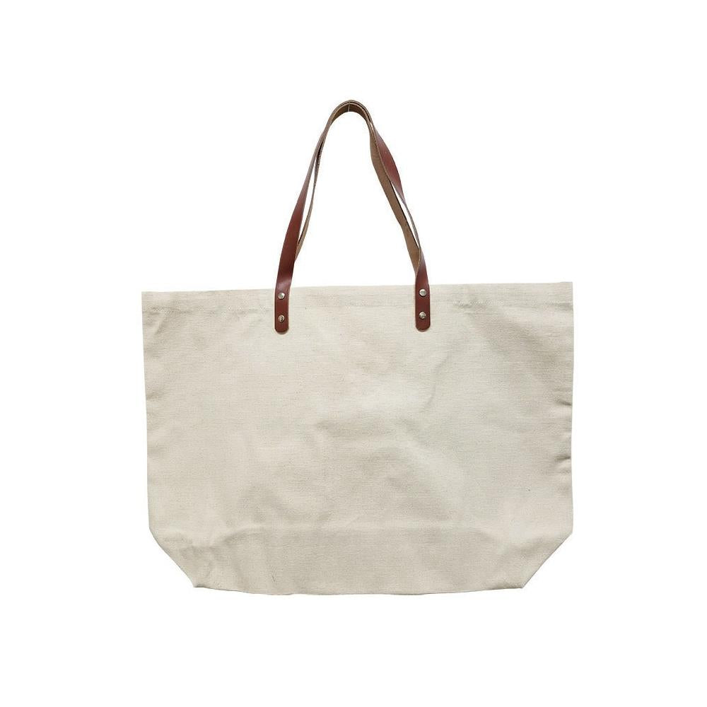 Wear'm Large Tote w/ Leather Strap-s 20x15x5"