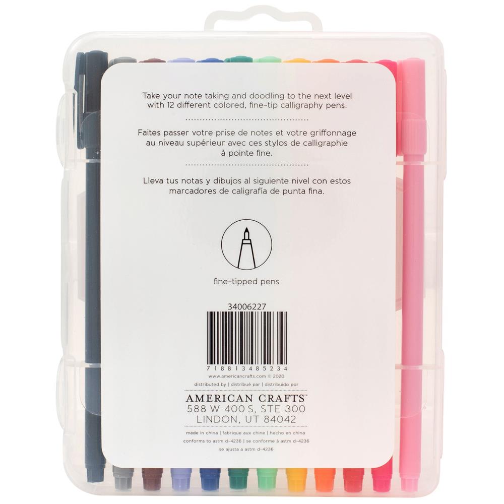 American Crafts Calligraphy Colour Pens- 12pk