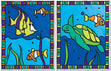 Royal Langnickel My First Paint By Number, Sea turtle & Fish- 8.75x11.375"