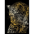 Royal Langnickel Gold Foil Engraving Mini Kit, Leopard In Tree- 5x7"