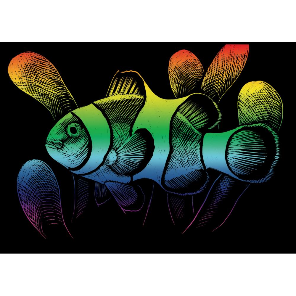 Royal Langnickel Rainbow Foil Engraving Mini Kit, Clownfish- 5x7"