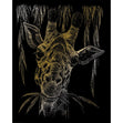 Royal Langnickel Gold Foil Engraving Art, Giraffe- 8x10"