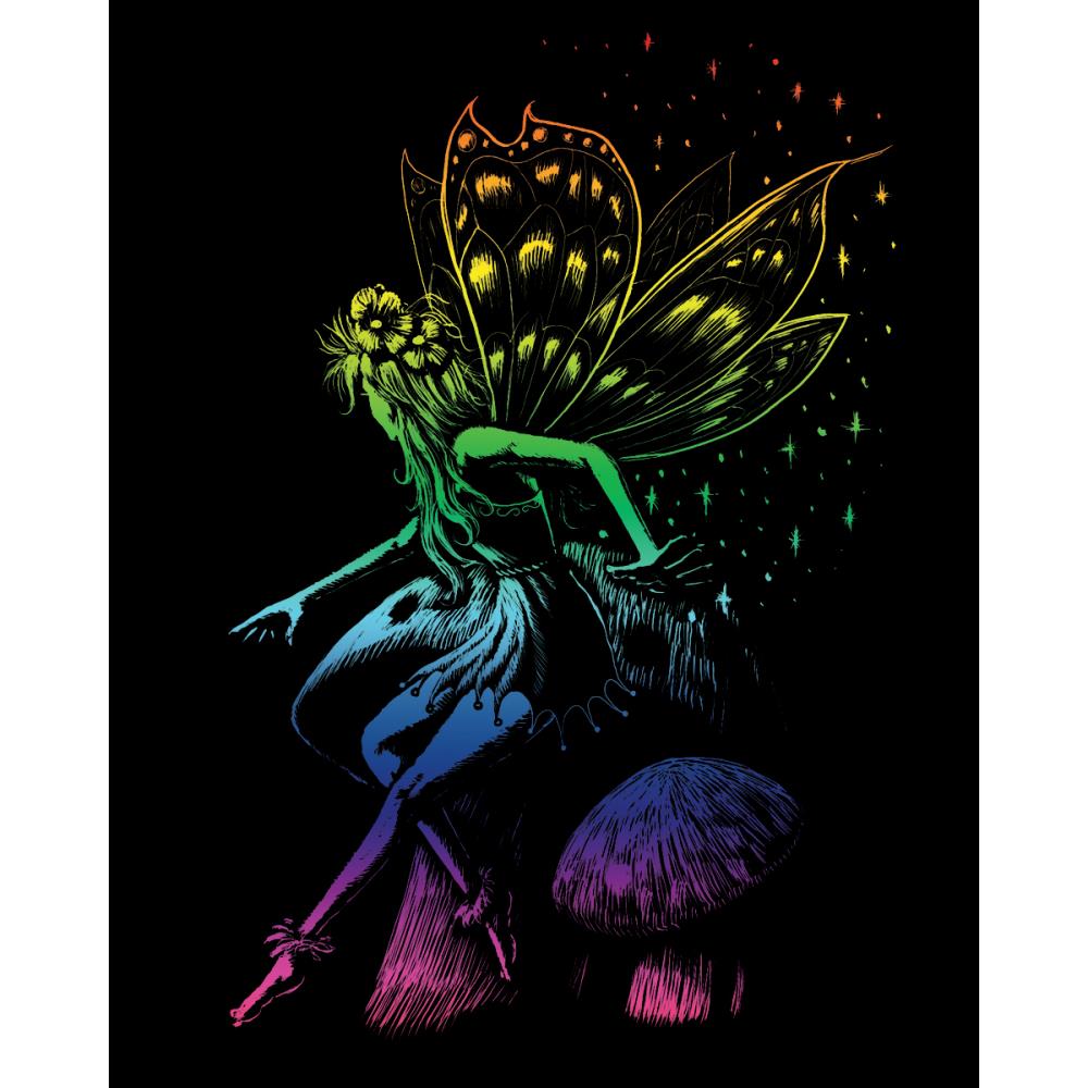 Royal Langnickel Rainbow Foil Engraving Art, Fairy Princess- 8x10"