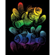 Royal Langnickel Rainbow Foil Engraving Art, Clownfish- 8x10"