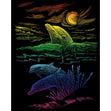 Royal Langnickel Rainbow Foil Engraving Art, Dolphin Reef- 8x10"