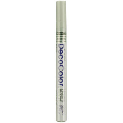 Decocolor Extra Fine Metallic Opaque Paint Marker, Liquid Silver