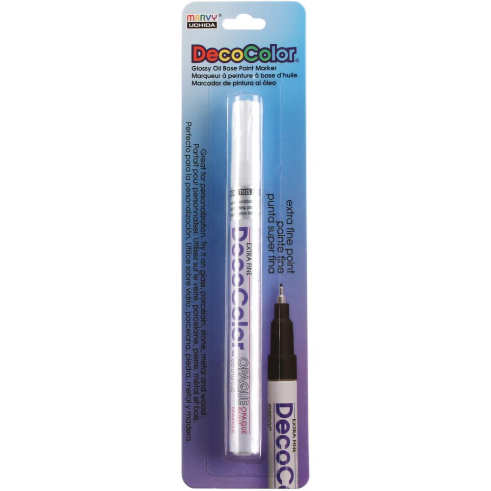 Decocolor Extra Fine Opaque Paint Marker, White