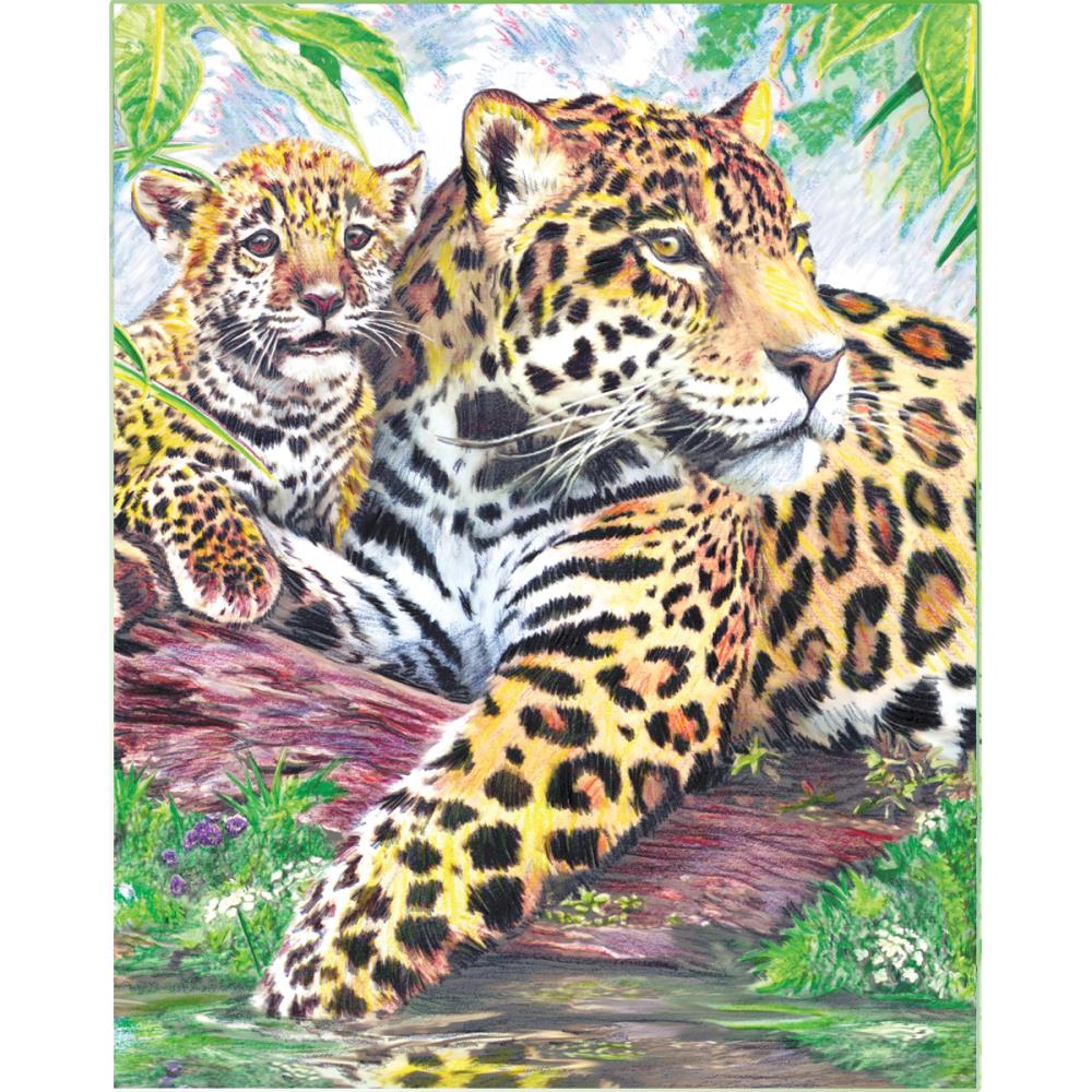 Royal Langnickel Color Pencil By Number, Jaguar Fa