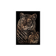 Royal Langnickel Copper Foil Engraving Mini Kit, Tiger And Cubs- 5x7"