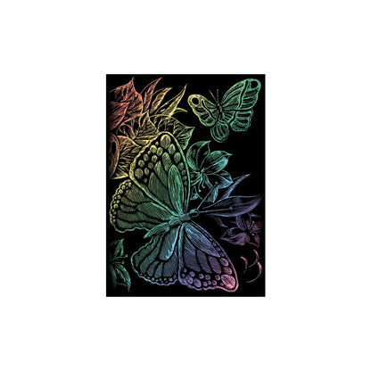 Royal Langnickel Rainbow Foil Engraving Mini Kit, Butterflies- 5x7"