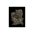 Royal Langnickel Gold Foil Engraving Art, Owls- 8x10"
