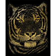 Royal Langnickel Gold Foil Engraving Art, Bengal Tiger- 8x10"