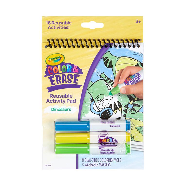 Crayola Color & Erase Dinosaurs 4pc Set