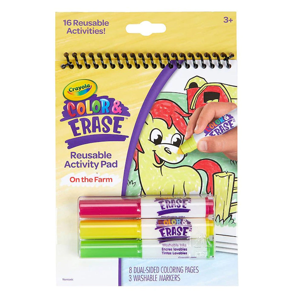 Crayola Color & Erase On The Farm 4pc Set