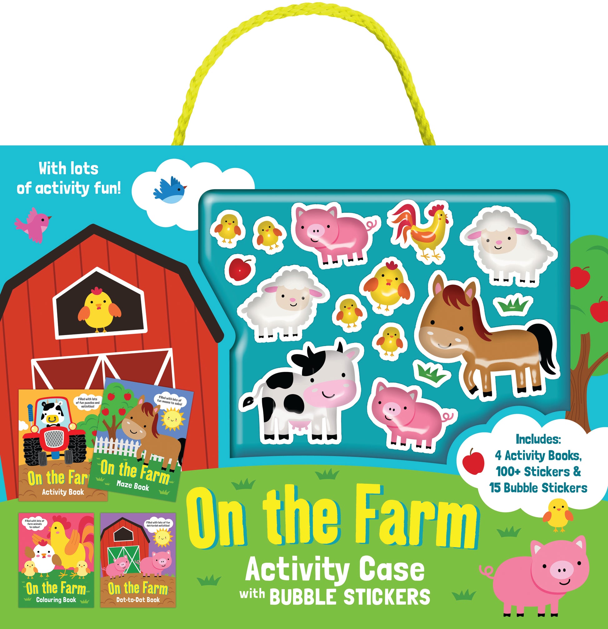 Bubble Sticker Activity Case, On the Farm