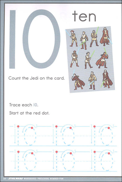 Preschool Number Fun Workbook, Star Wars