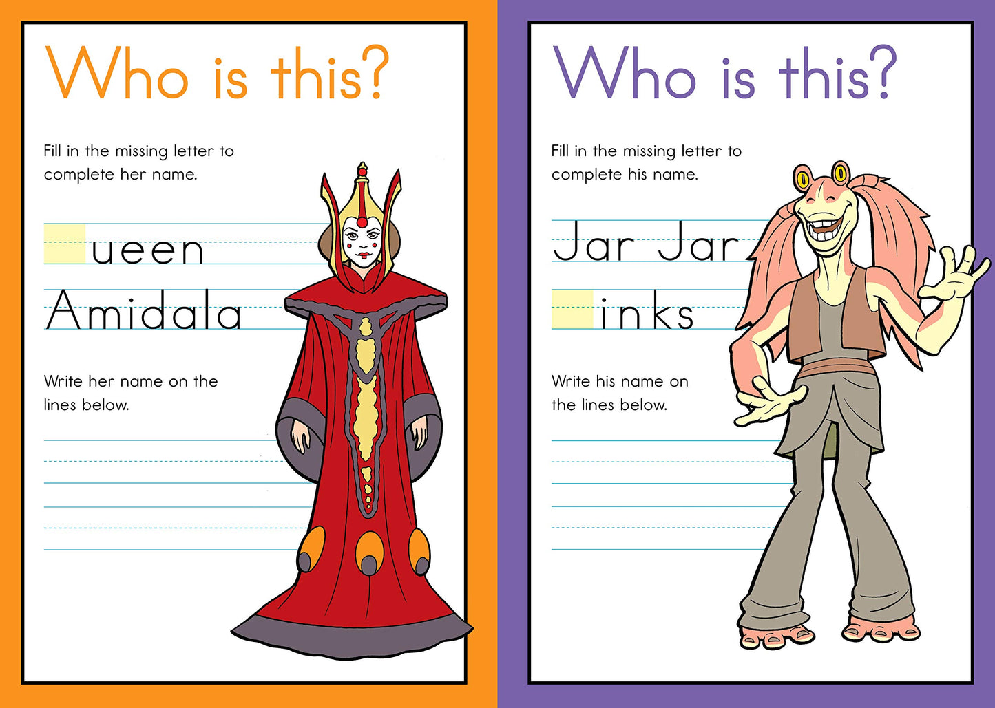 Kindergarten Writing & ABCs Workbook, Star Wars