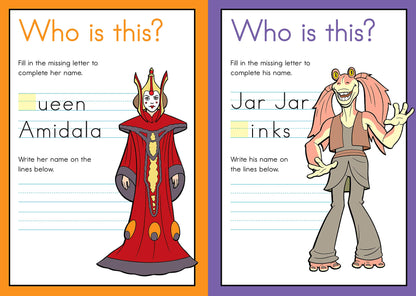 Kindergarten Writing & ABCs Workbook, Star Wars