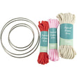 Pepperell Designer Series Macrame Dream Catchers Kit, Coral & Pink