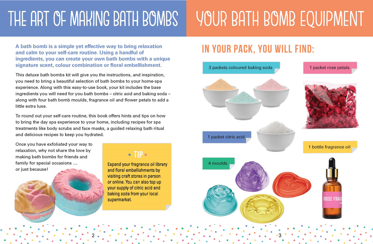 Made By Me Deluxe Book & Kit, Bath Bombs