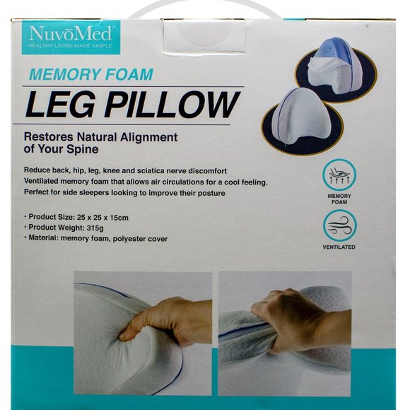 Ice Silk Fabric Legacy Leg & Knee Pillow For Side Sleepers