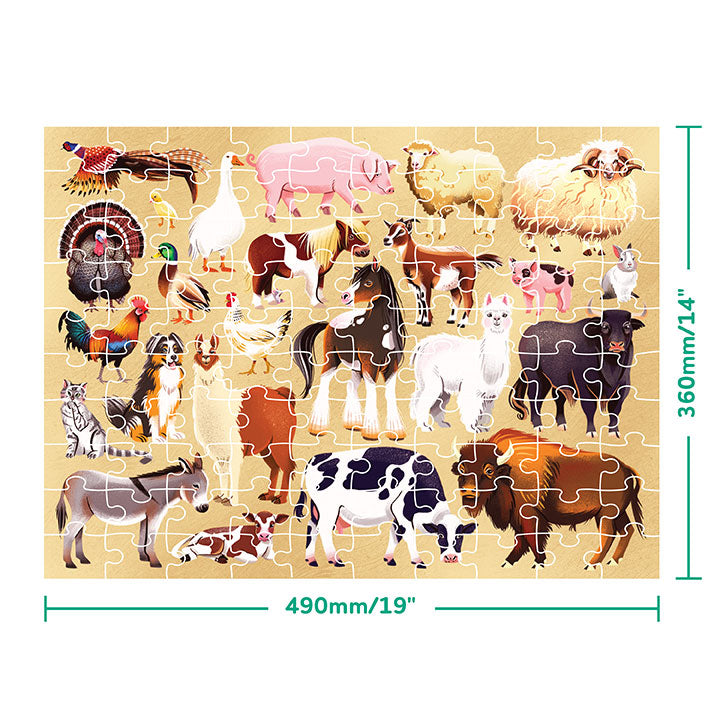 Junior Jigsaw Puzzle, Explore 24: Farm Animals