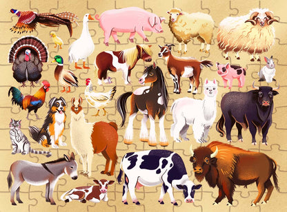 Junior Jigsaw Puzzle, Explore 24: Farm Animals