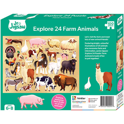 Junior Jigsaw Puzzle, Explore 24: Farm Animals