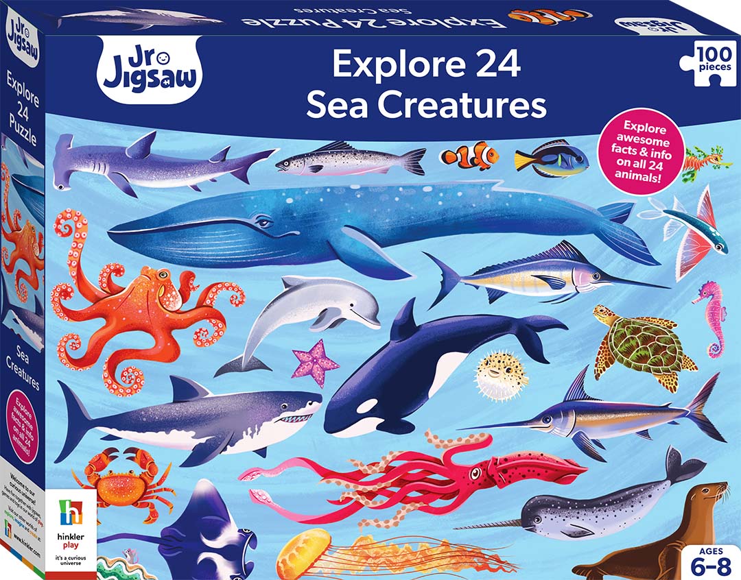 Junior Jigsaw Puzzle, Explore 24: Sea Creatures