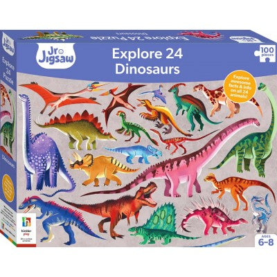 Junior Jigsaw Puzzle, Explore 24: Dinosaurs