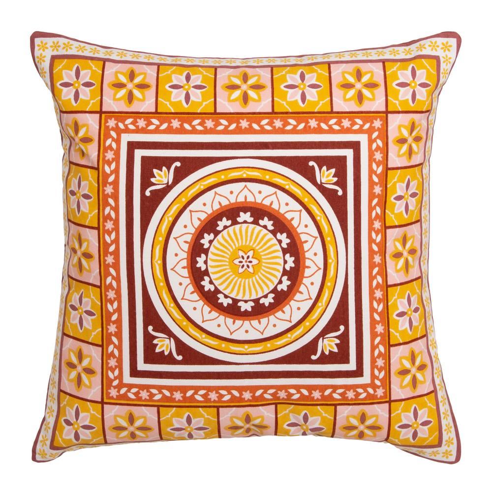 Kasbah Cushion, Pink/Multicolor- 50x50cm