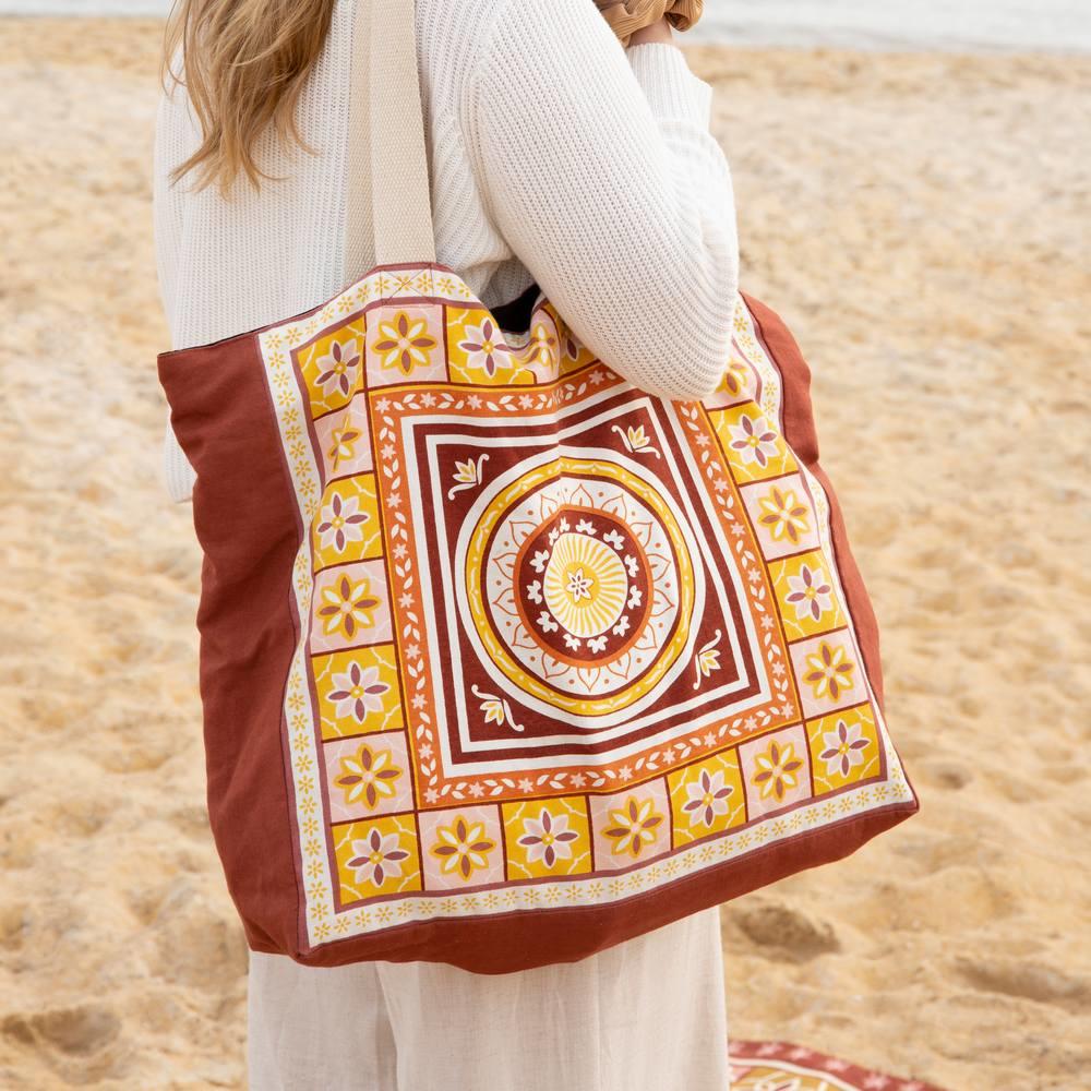 Kasbah Bag, Pink Multi- 40.5x43x10cm