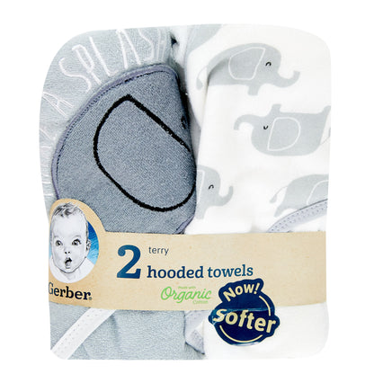 Gerber 2 Terry Hooded Towels