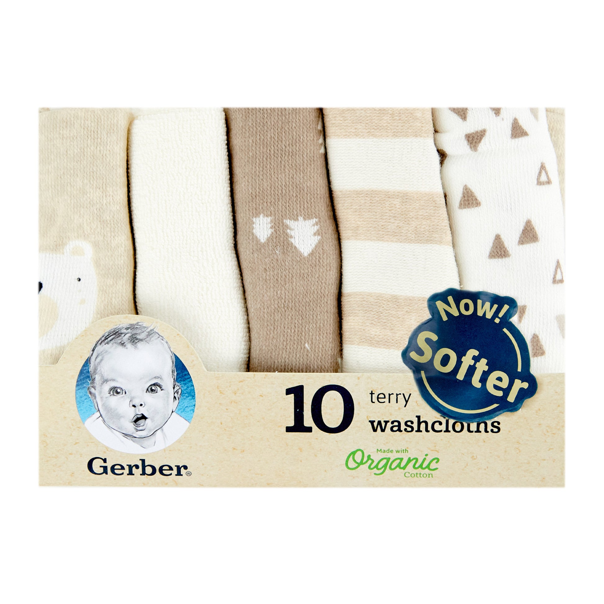 Gerber 10 Terry Washcloths