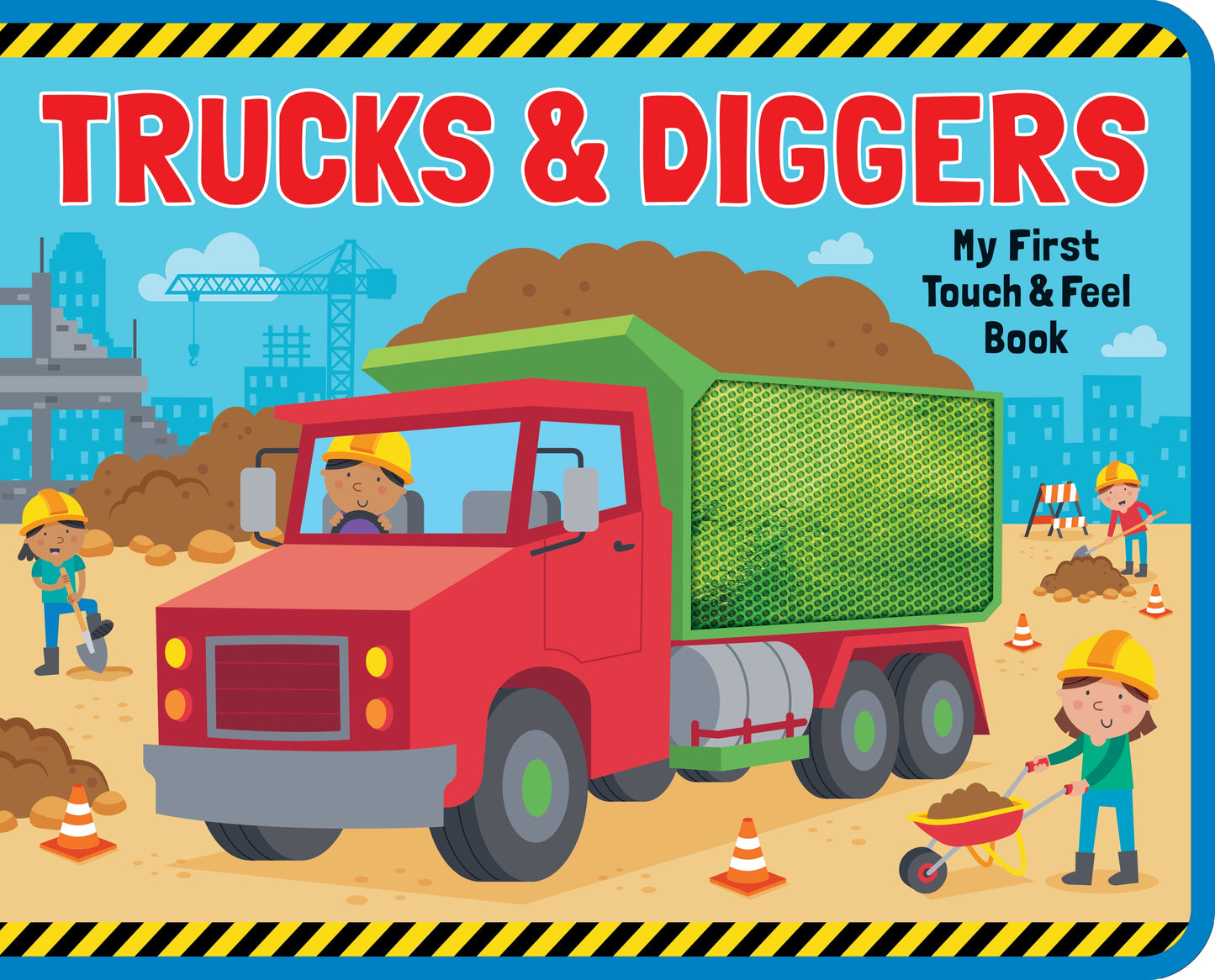 EVA Touch & Feel Book, Trucks & Diggers