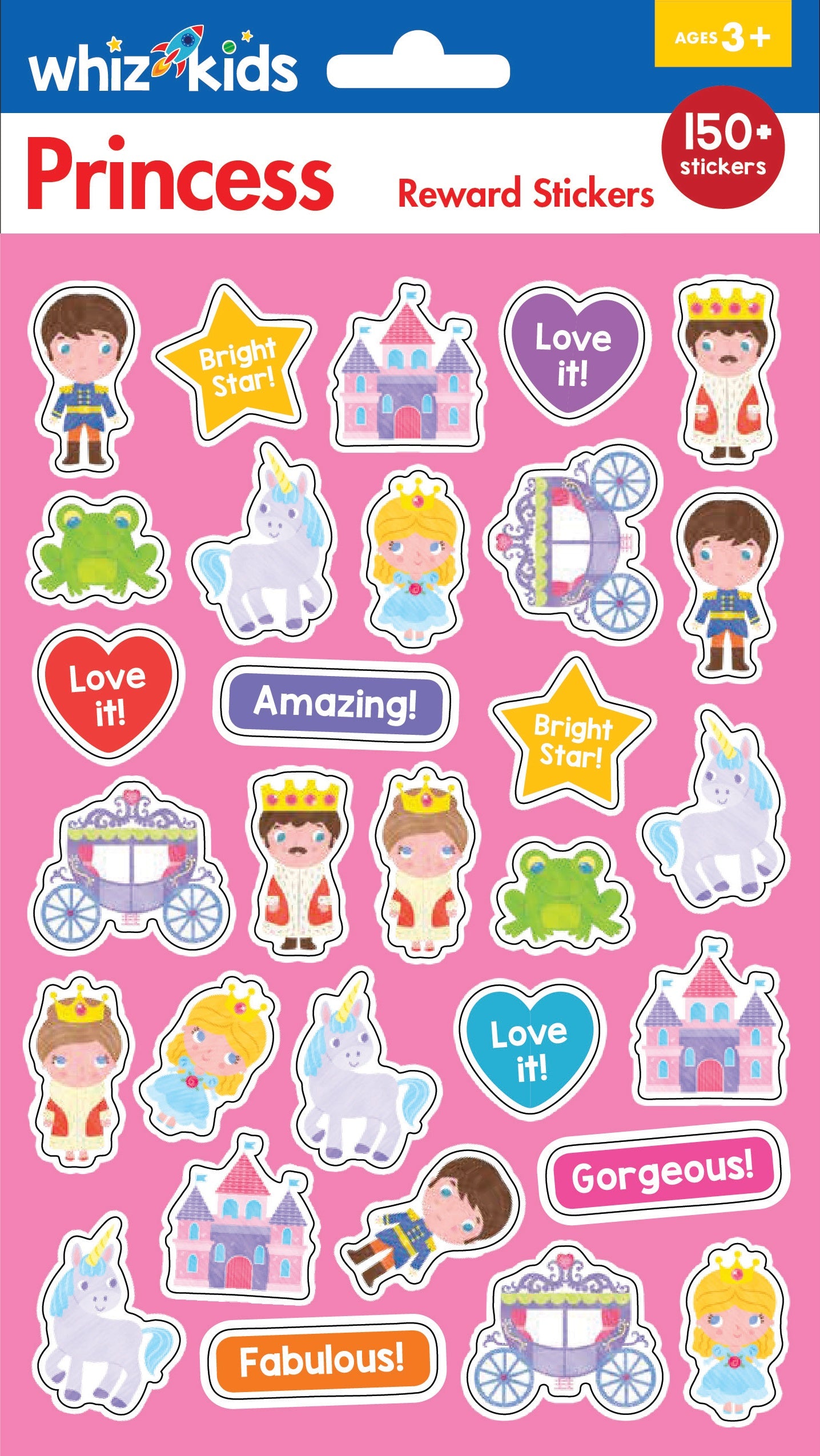 Whiz Kids Rewards Stickers, Princess