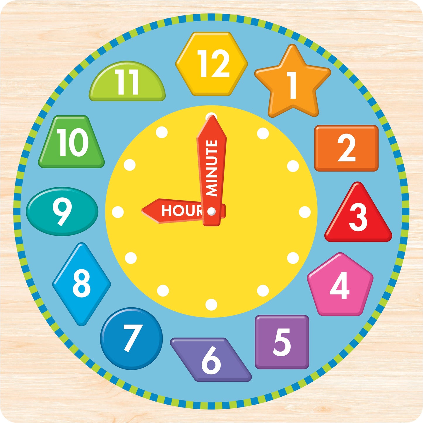 Whiz Kids Tell The Time Wooden Puzzle