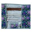 Knitting Needle/Accessories Wrap Bag, Purple Blossom