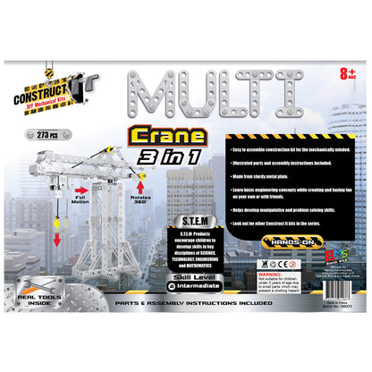 Construct It, Multi Crane 3 In 1- 273pc