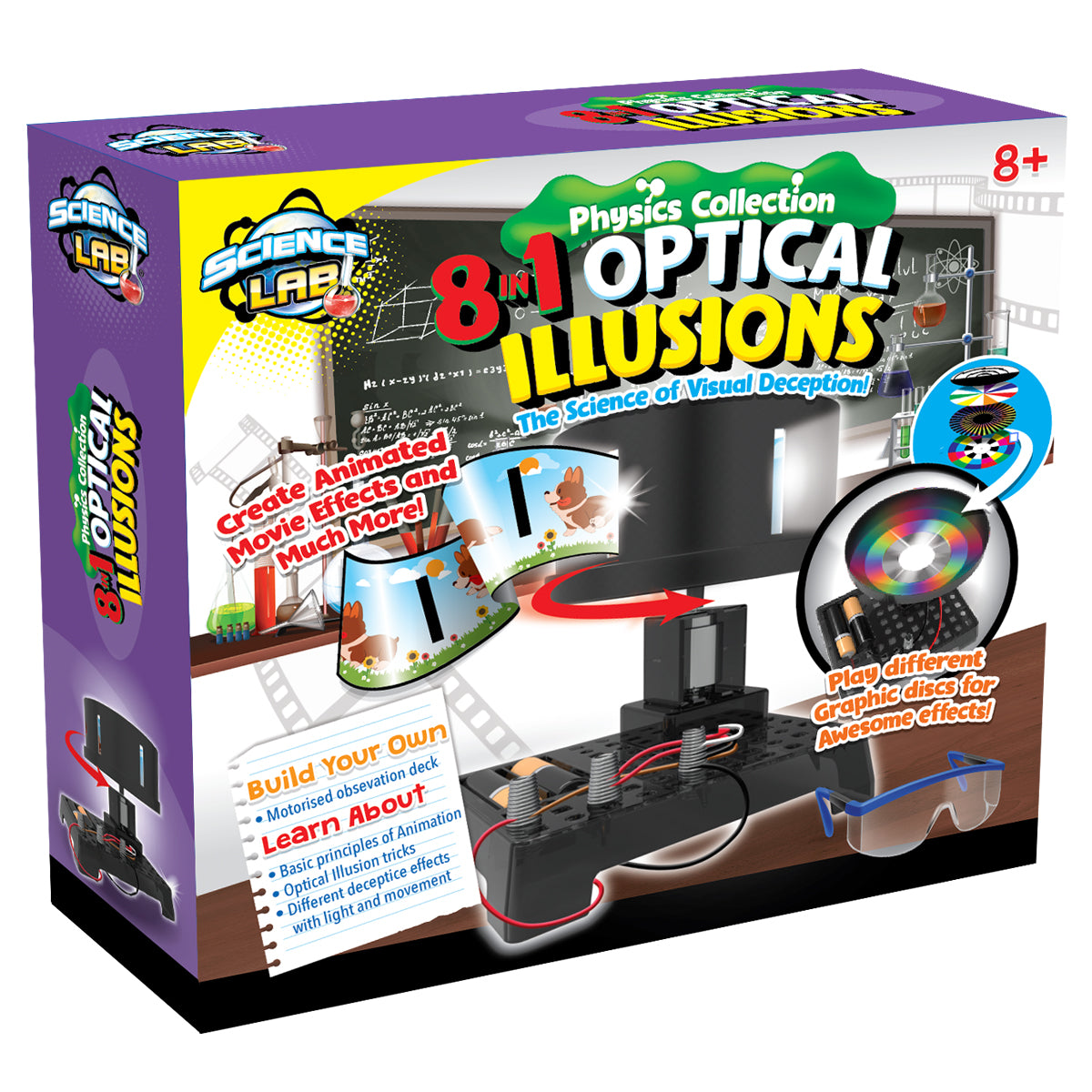 Science Lab, 8 in 1 Optical Illusions Kit